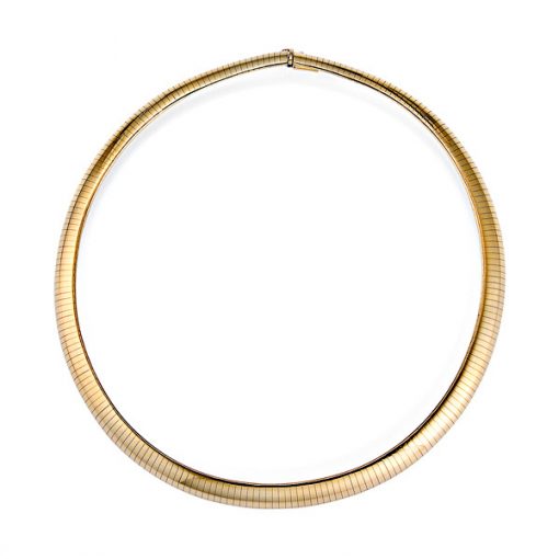 14KT Yellow Omega Dome 10mm