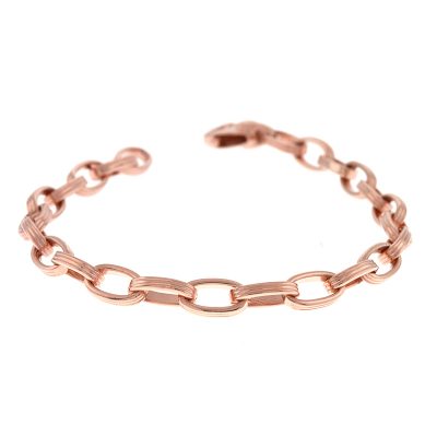 14KT Pink Ribbed Link 5.7mm